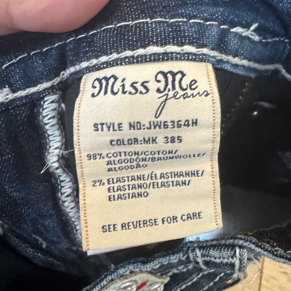 Miss‎ Me Embroidered Denim Shorts Sz 26 - Picture 8 of 10